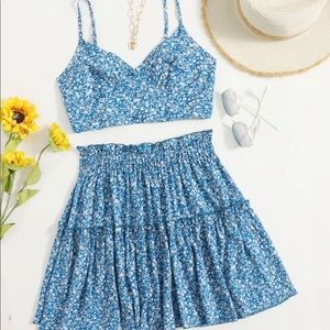 Shein 2-piece floral set